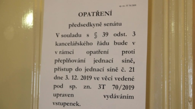 Opatření předsedkyně senátu